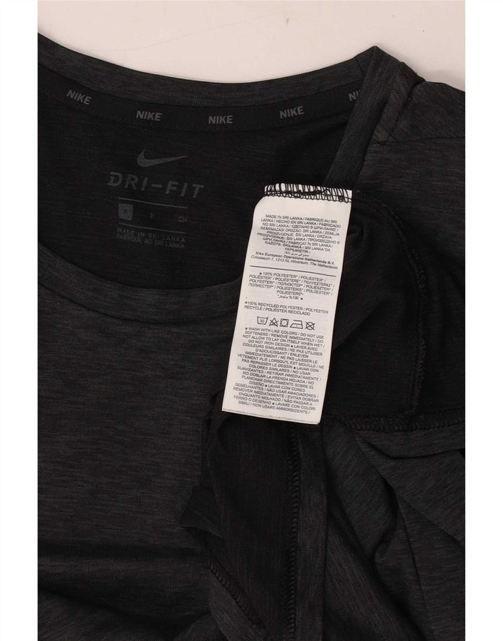 Camiseta Nike Masculina Dri Fit Top Pequena Cinza Poliéster