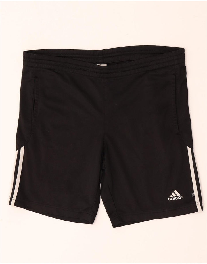 Shorts esportivos masculinos Adidas médio preto