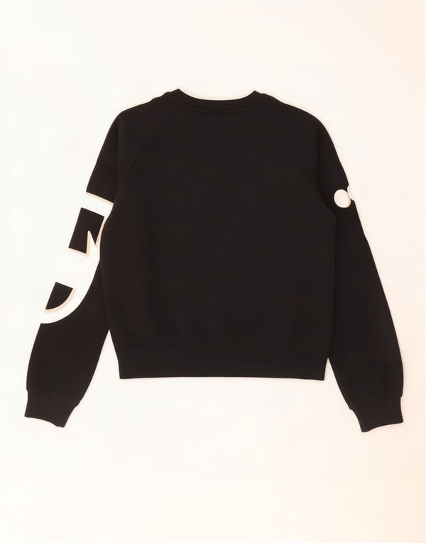 Jumper de moletom gráfico feminino Champion 13-14 anos XL preto algodão