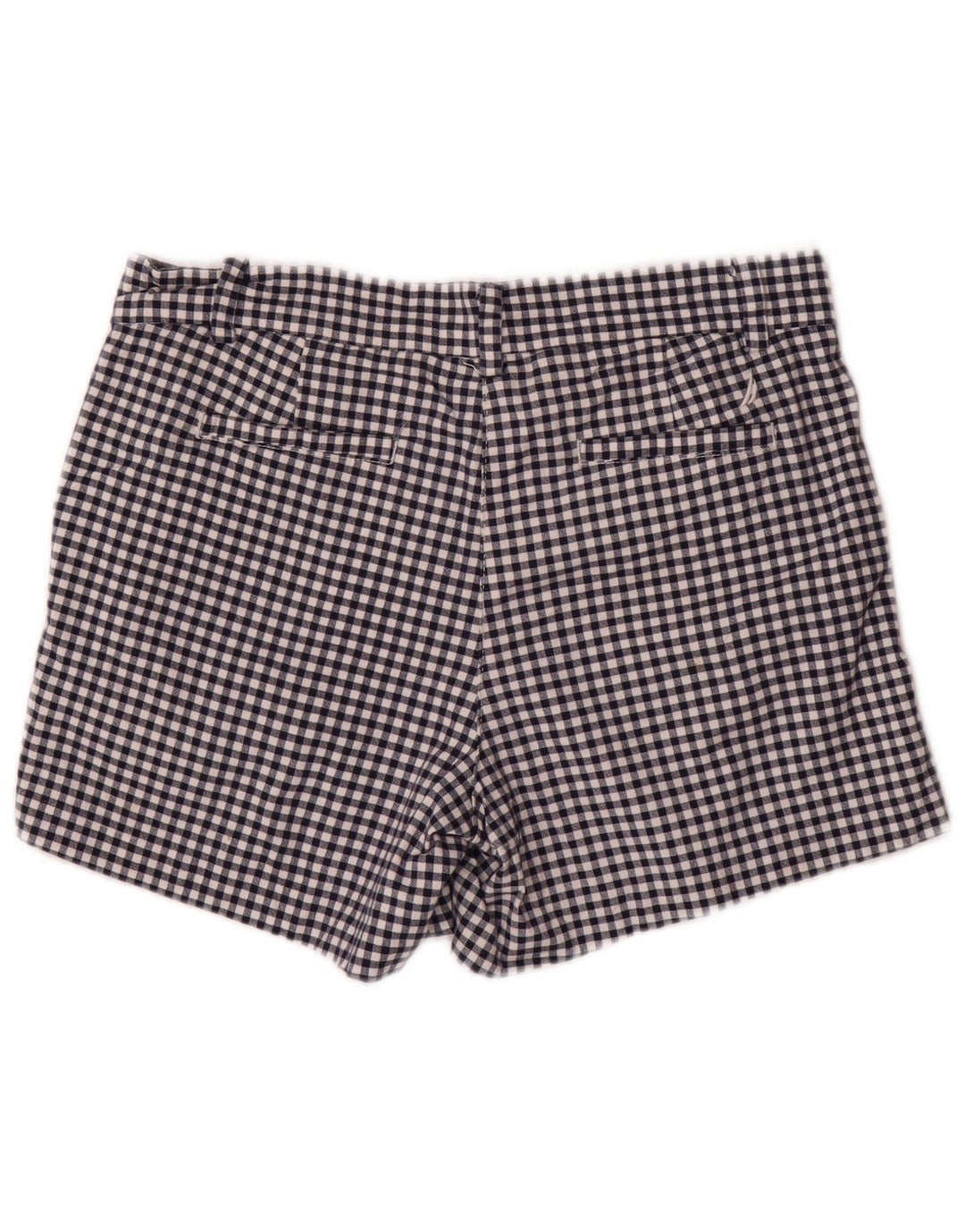 NAUTICA Shorts Chino Feminino US 6 Médio W32 Azul Marinho Algodão Gingham
