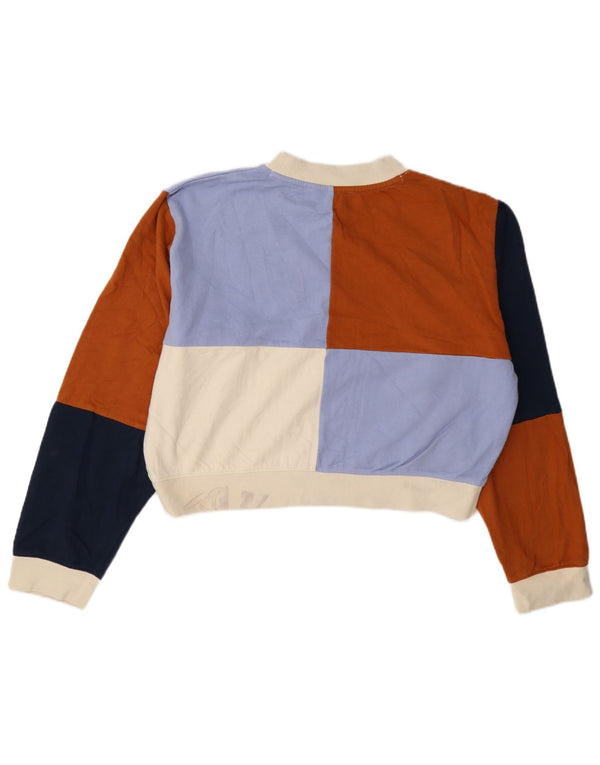Suéter de moletom feminino French Connection UK 14 médio multicolorido