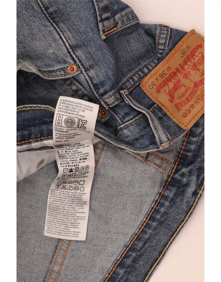 Shorts jeans masculino 559 da Levi's W36 grande algodão azul