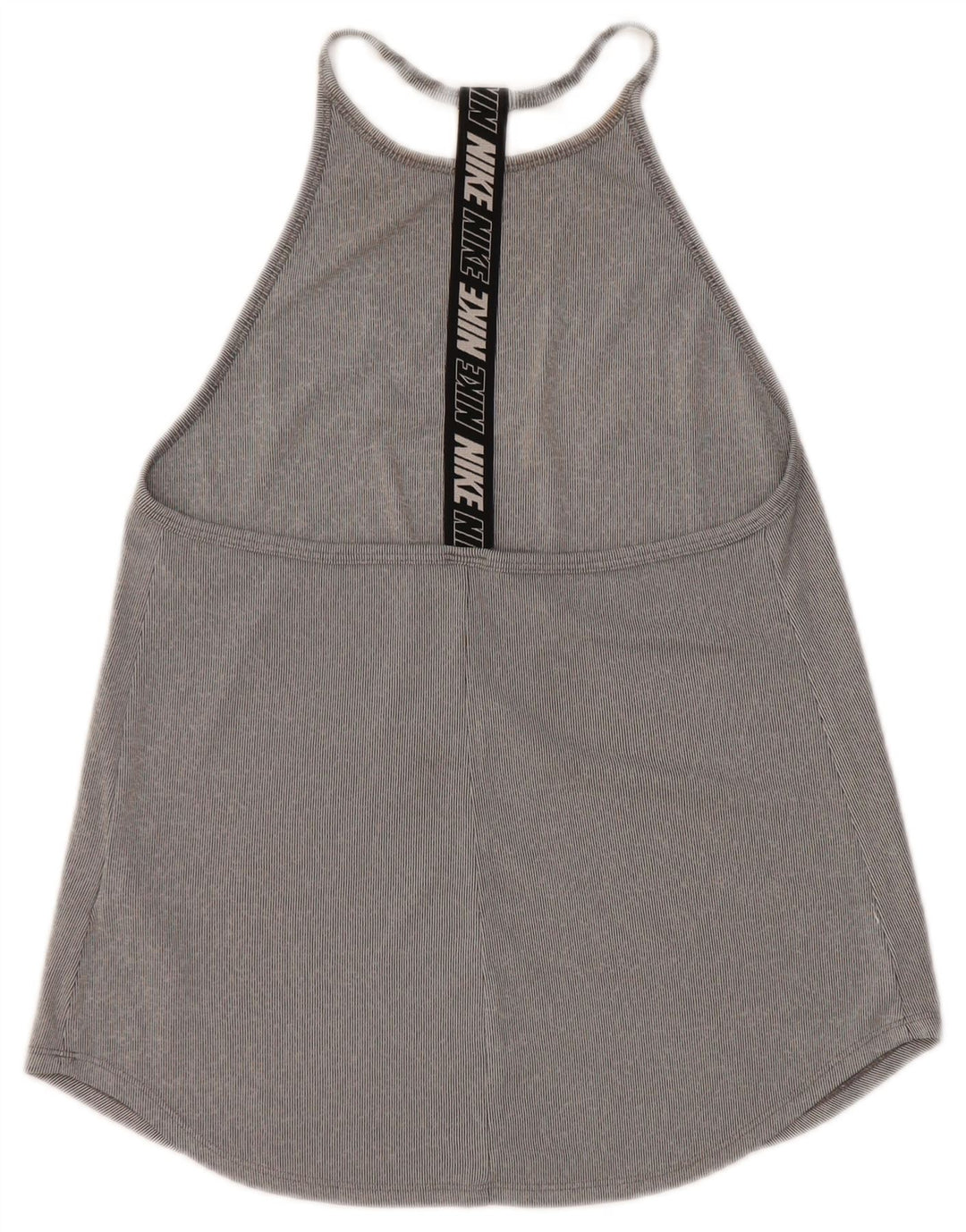 Nike Womens Dri Fit Graphic Vest Top UK 8 Small Grey Colourblock Poliéster