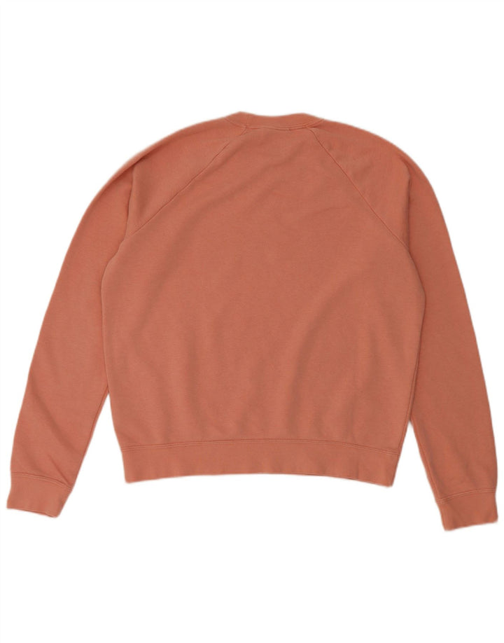 Nike feminino oversized moletom jumper reino unido 10 pequeno algodão rosa
