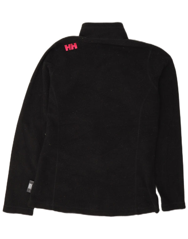 Jaqueta de lã feminina Helly Hansen UK 16 grande poliéster preto