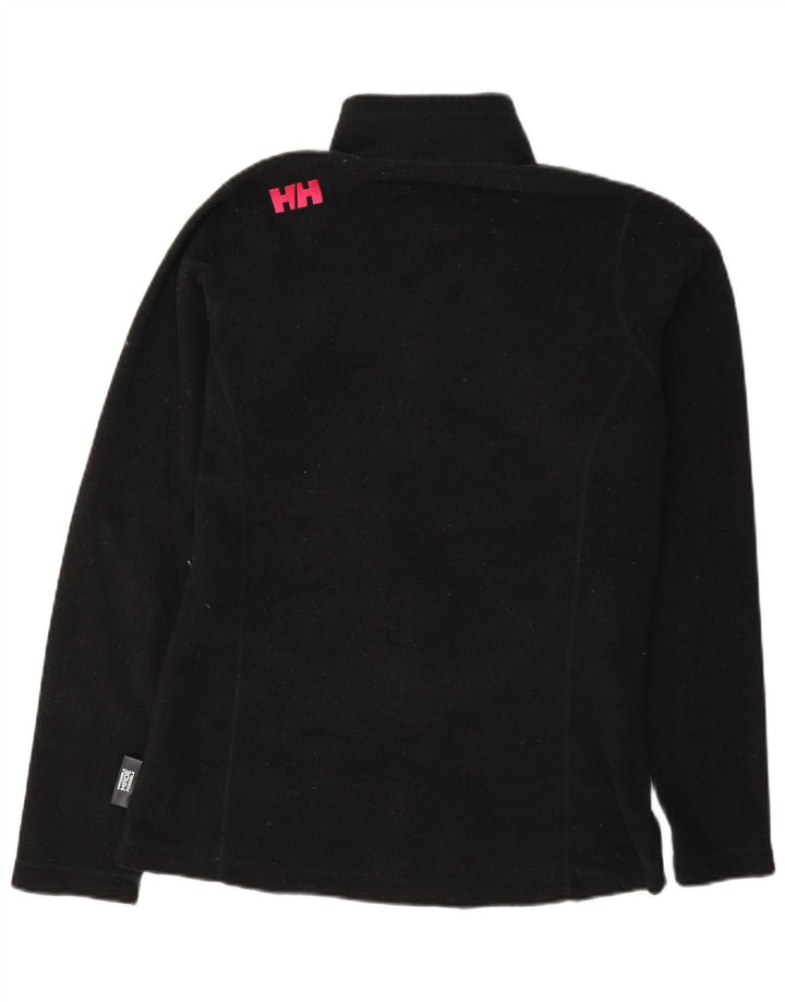 Jaqueta de lã feminina Helly Hansen UK 16 grande poliéster preto