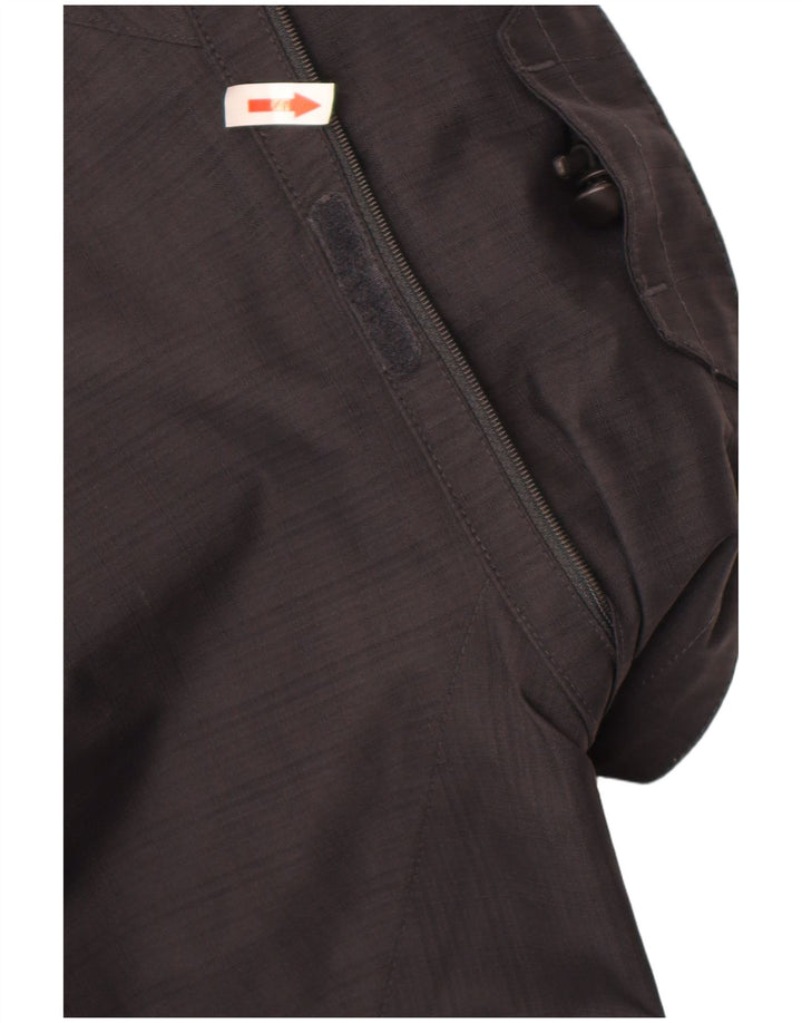 Jaqueta de chuva masculina Jack Wolfskin Reino Unido 40 grande poliéster preto