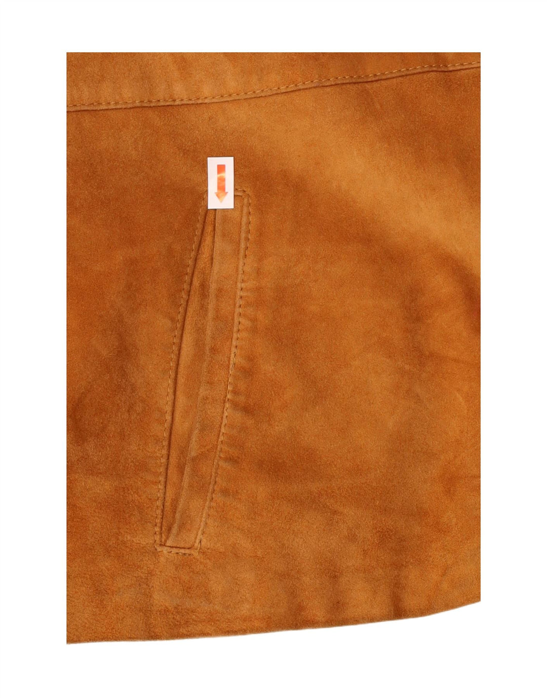 Jaqueta blazer feminina vintage de camurça com 2 botões Reino Unido 8 pequena bege