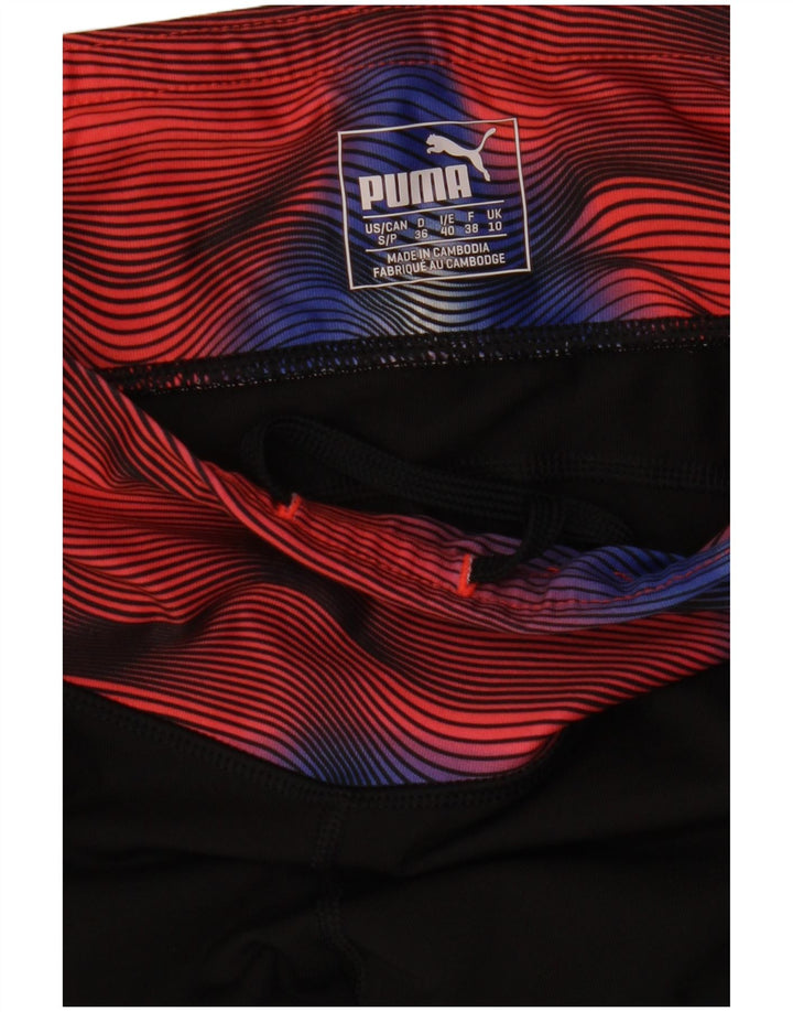 Leggings Puma Feminino Abstract Pattern UK 10 Pequeno Bloco Colorido Preto