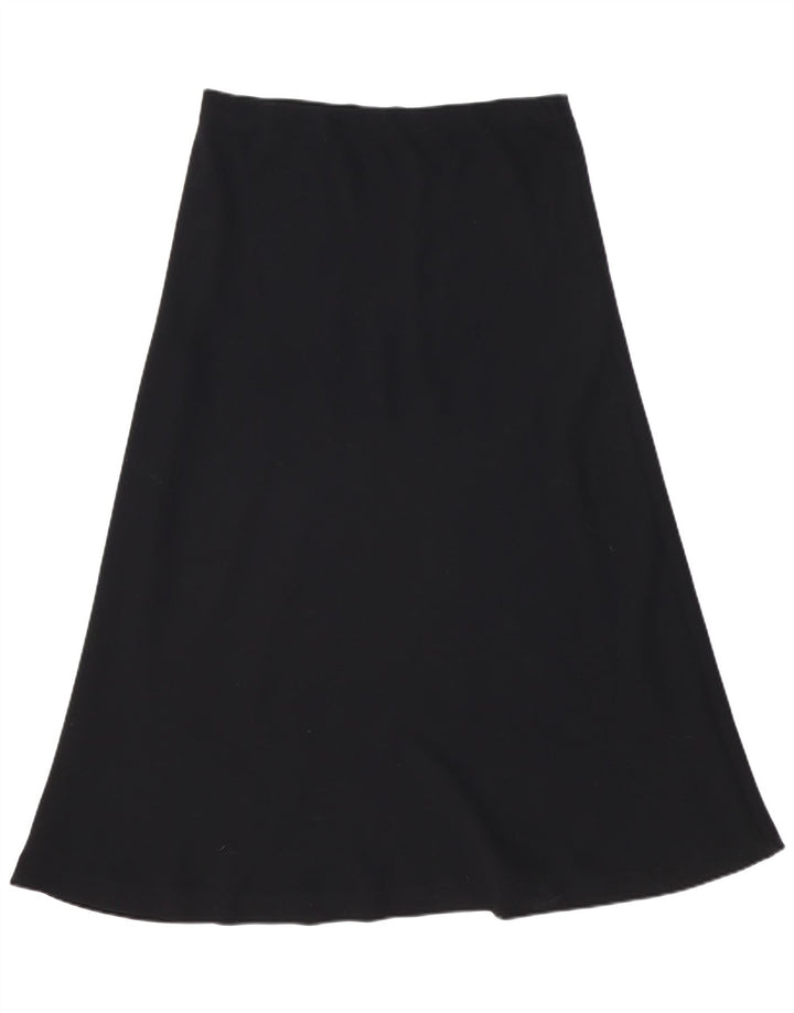 Saia feminina vintage cintura alta linha A W34 grande preta