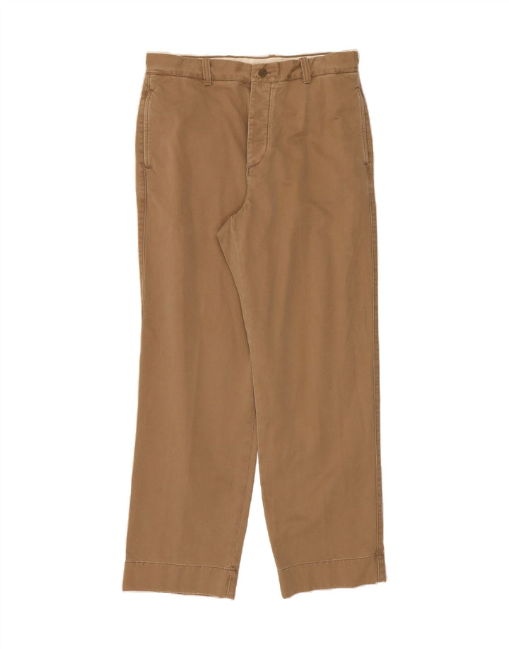 J. CREW Mens Straight Chino Trousers W35 L32 Beige Cotton Vintage J. Crew and Second-Hand J. Crew from Messina Hembry 