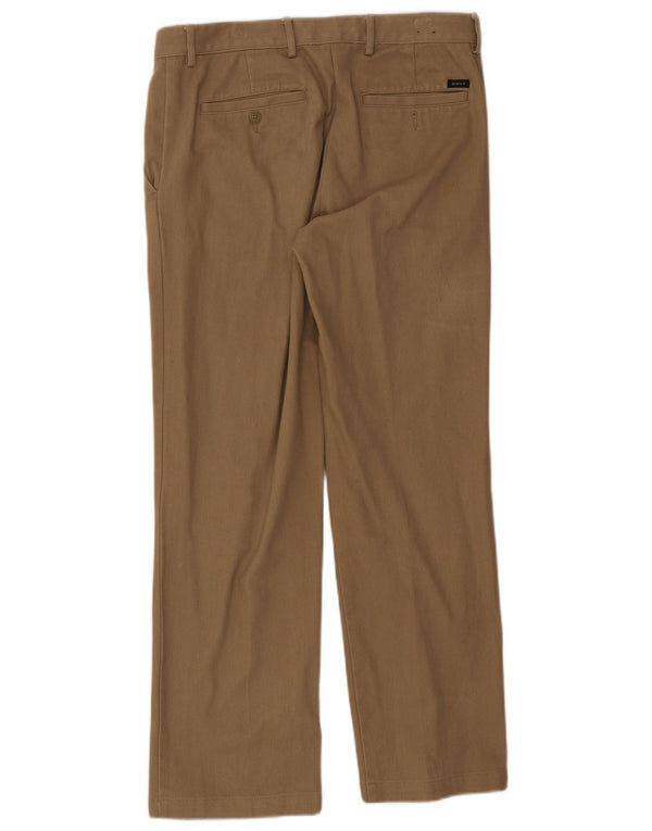 Calça Chino Masculina Reta Gant W34 L30 Algodão Marrom