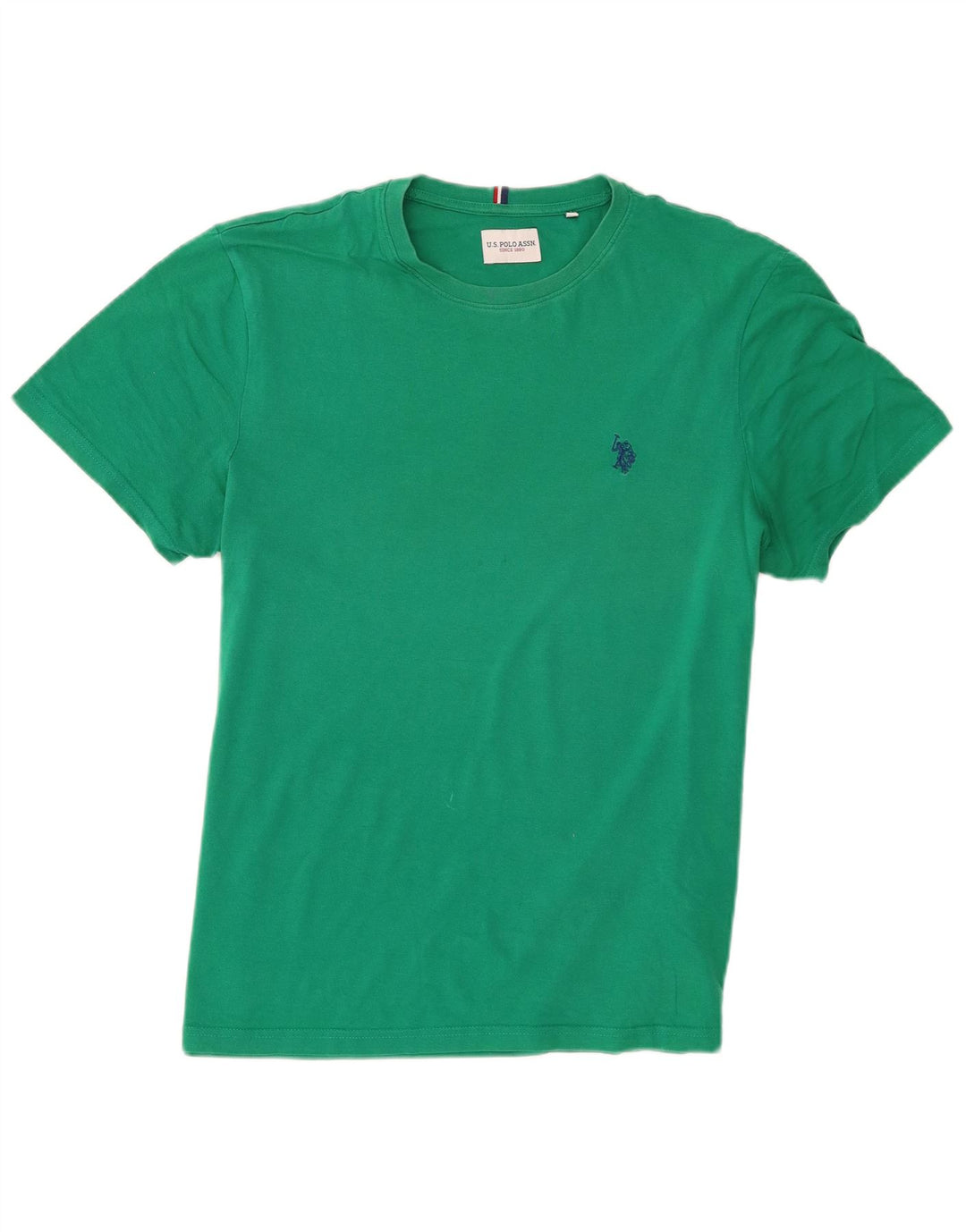 US Polo Assn. Camiseta Masculina Top Algodão Verde Médio