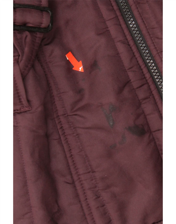 Jaqueta acolchoada feminina Refrigiwear UK 12 poliamida roxa média