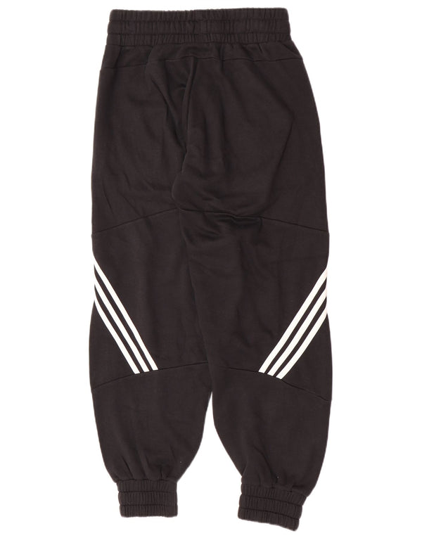 Adidas Womens Loose Fit Calças de treino Joggers UK 12/14 Médio Preto
