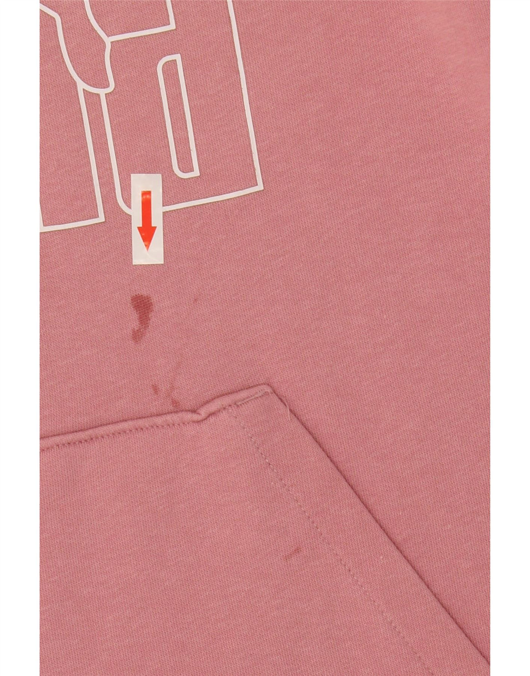 Puma Mens Graphic Hoodie Jumper Médio Rosa