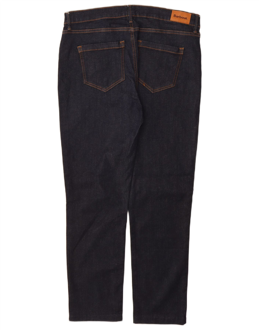 Jeans retos femininos BARBOUR UK 18 XL W34 L28 algodão azul marinho