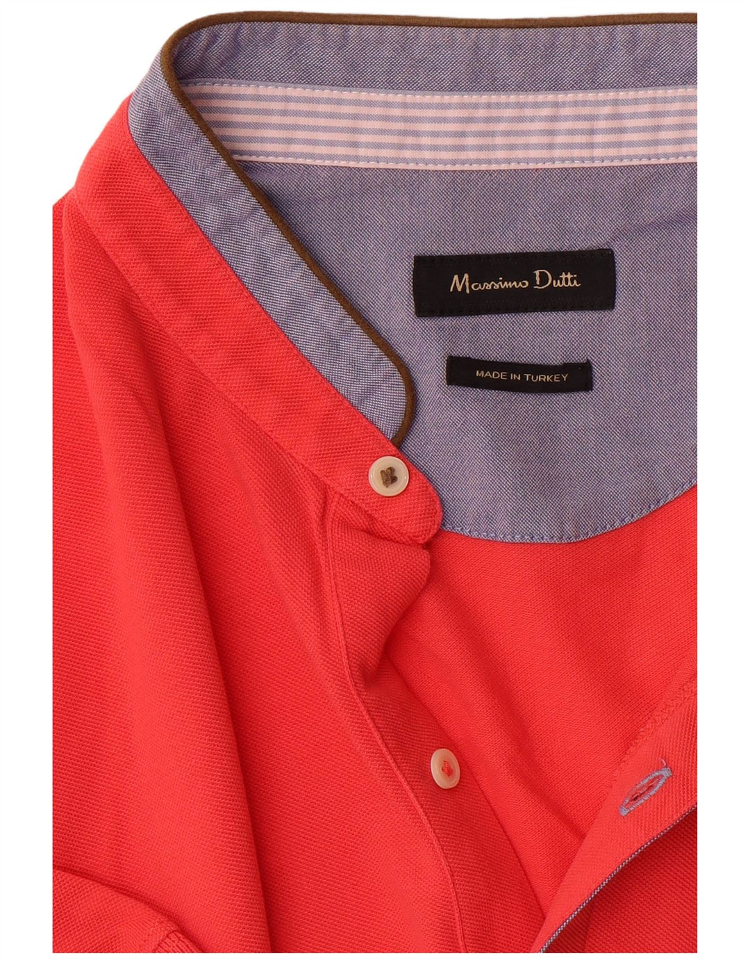Camisa polo masculina MASSIMO DUTTI grande vermelha