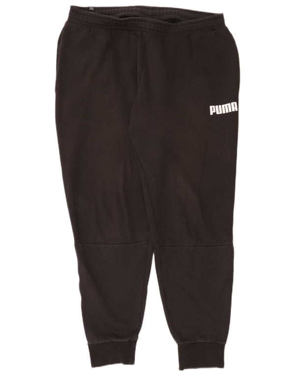 Calça de treino masculina Puma Graphic Joggers XL preto colorblock algodão