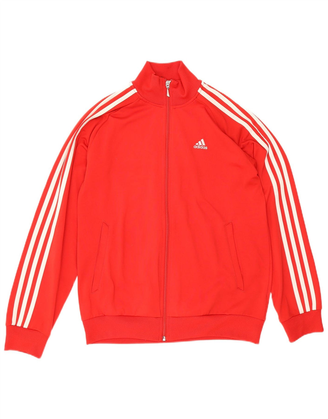 Adidas Boys Clima 365 Tracksuit Top Jacket 13-14 Anos Poliéster Vermelho