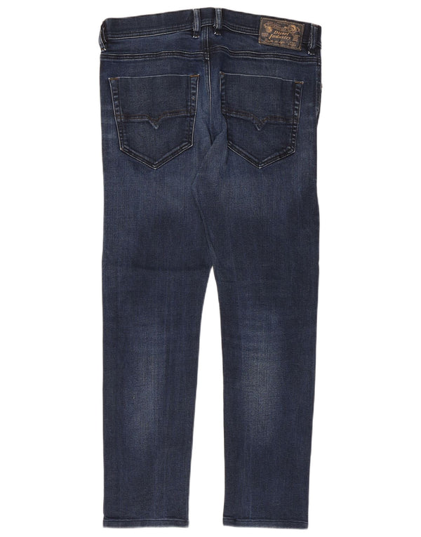 Diesel Mens Tepphar Carrot Slim Jeans W31 L30 Azul Algodão