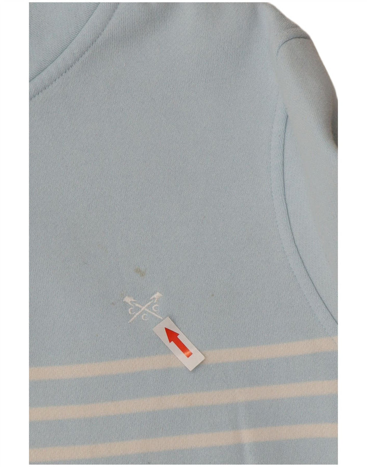 Crew Clothing moletom feminino jumper UK 12 listrado azul médio