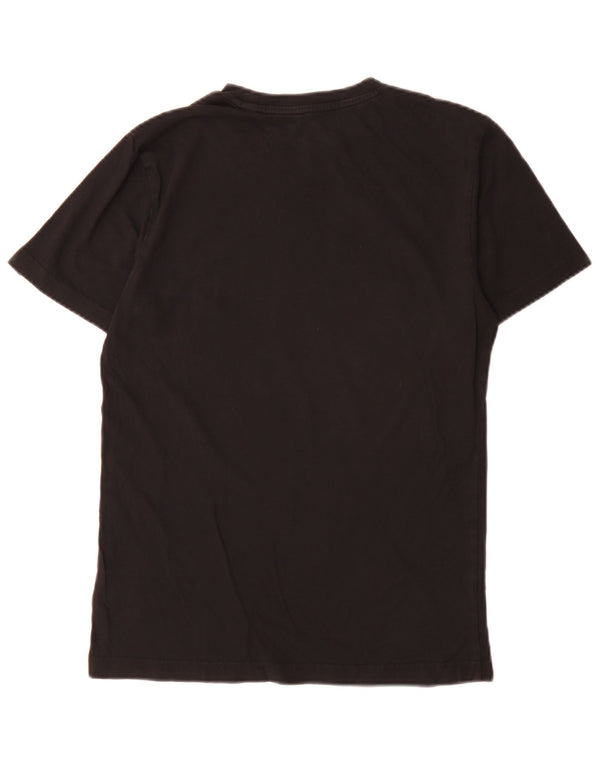 Adidas Mens Graphic T-Shirt Top Pequeno Algodão Camuflado Preto