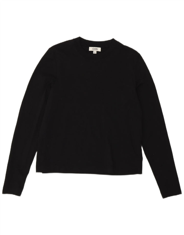 Cos Womens Top Manga Longa UK 12 Médio Preto