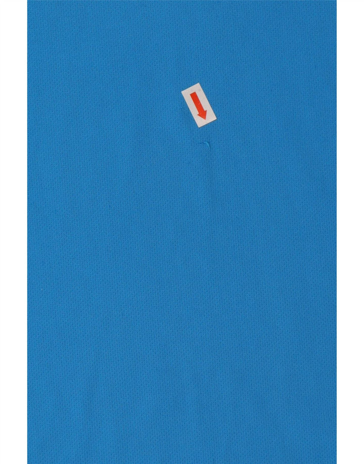 Adidas Masculino Climalite Polo Grande Azul Colorblock Poliéster