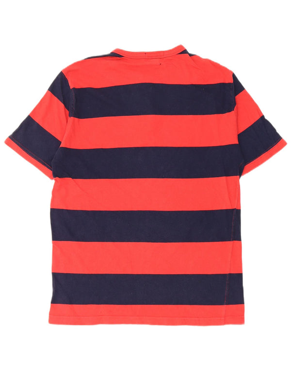 Camiseta Polo Ralph Lauren Meninos Top 15-16 Anos XL Azul Marinho Listrado Algodão