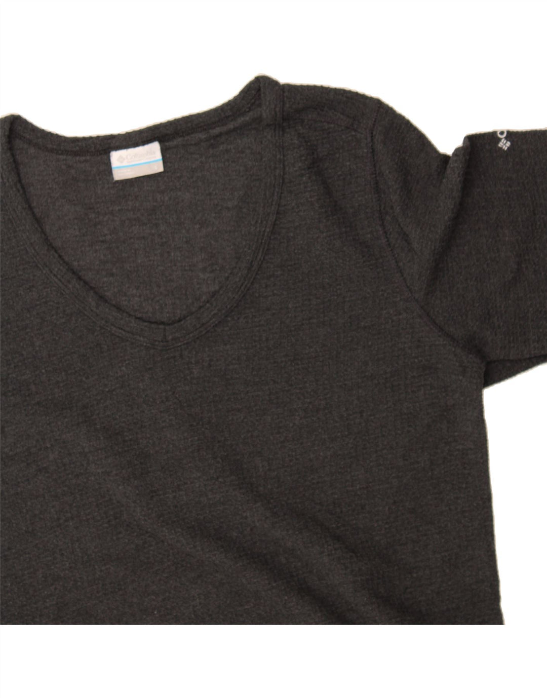 COLUMBIA Womens Top Long Sleeve UK 16 Large Grey Cotton Vintage Columbia and Second-Hand Columbia from Messina Hembry 