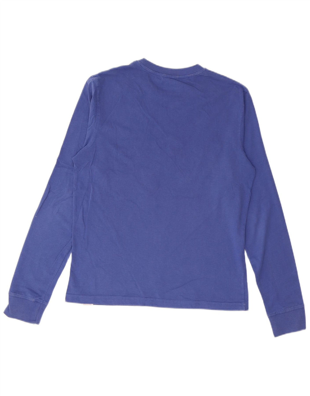 CARRERA Masculino New York City Graphic Top Manga Longa Pequeno Algodão Azul