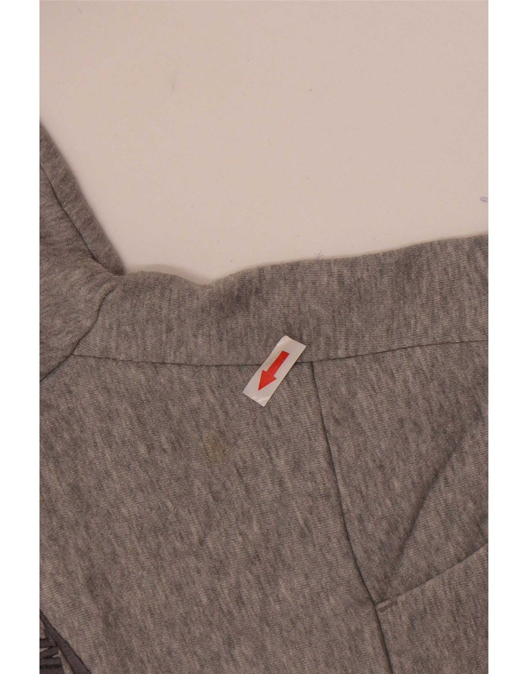 Nike Womens Tracksuit Top Jacket UK 10/12 Médio Cinza Flecked Algodão