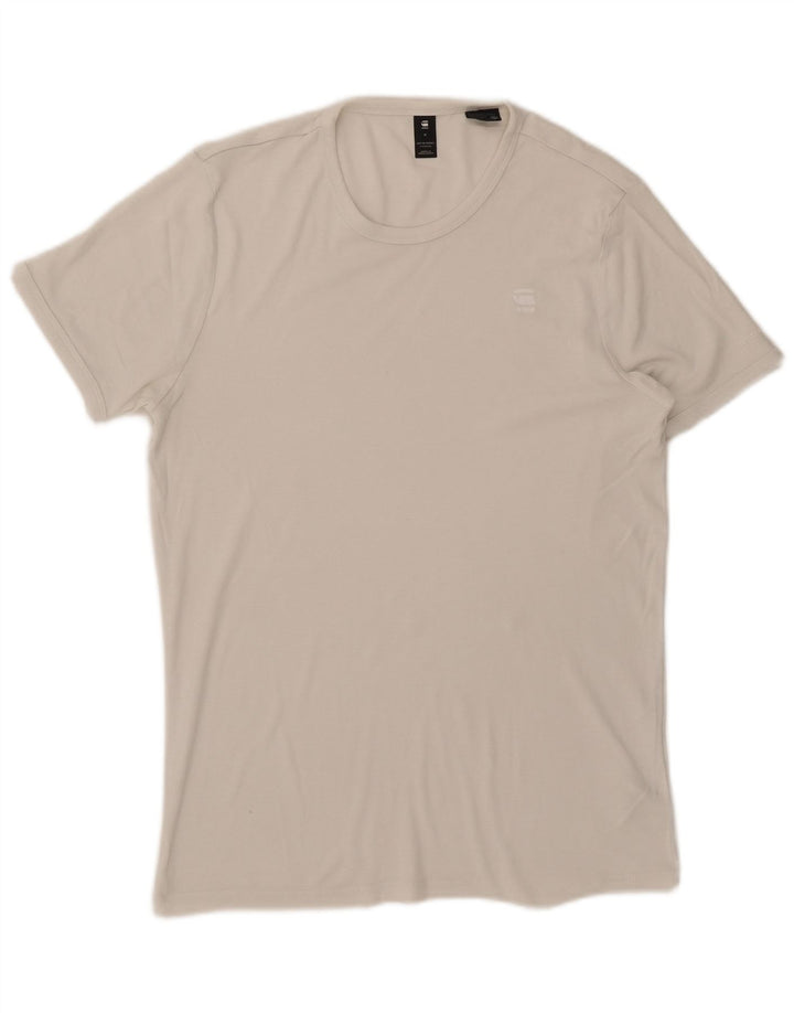 Camiseta masculina G-Star Top médio algodão branco