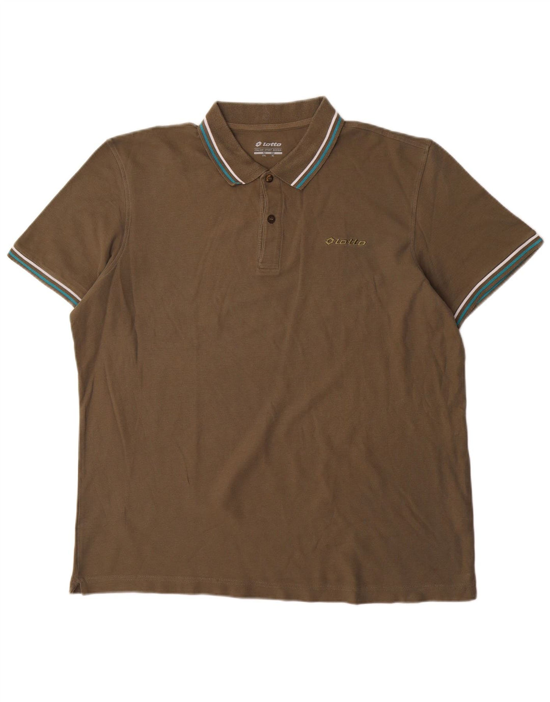 Camisa polo masculina Lotto XL algodão cáqui