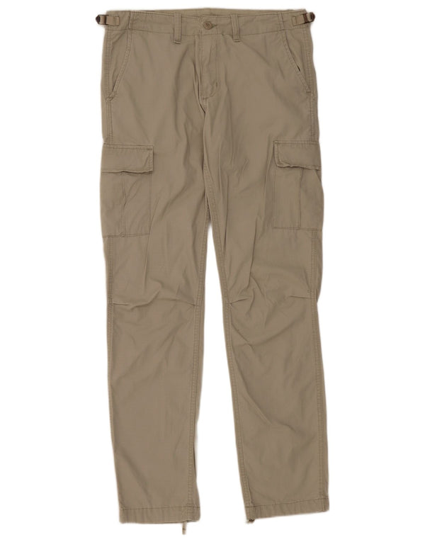 Calça Carhartt Masculina Straight Cargo W29 L32 Algodão Cinza