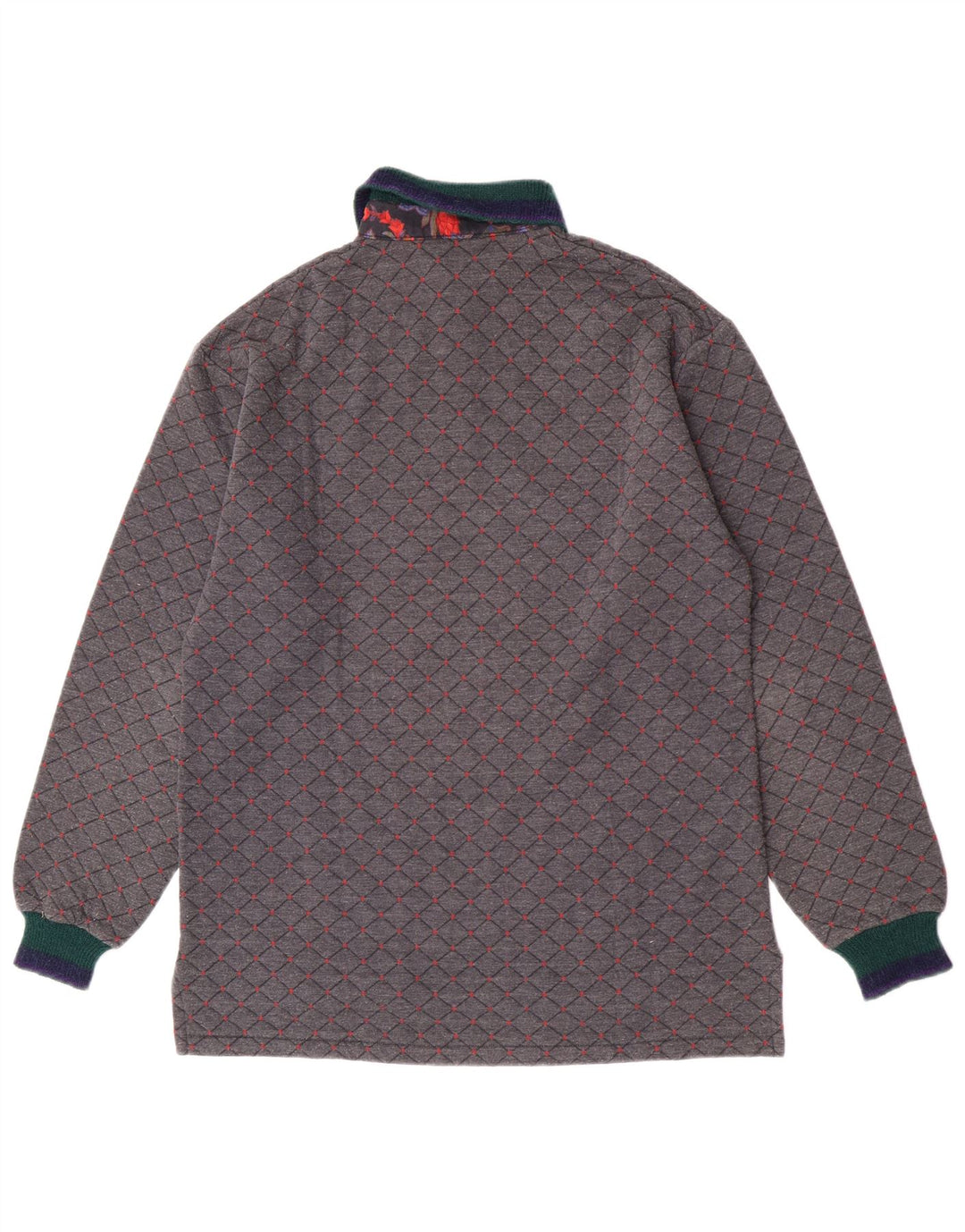 Camisa polo masculina de rugby Johnny Lambs IT 50 cinza médio argyle/diamante