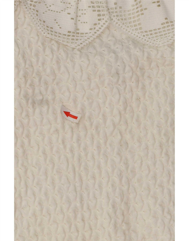 Blusa Feminina Distler Top EU 36 Pequeno Algodão Branco