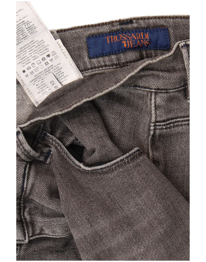 TRUSSARDI Mens Jeans Slim IT 52 XL W38 L32 Algodão Cinza