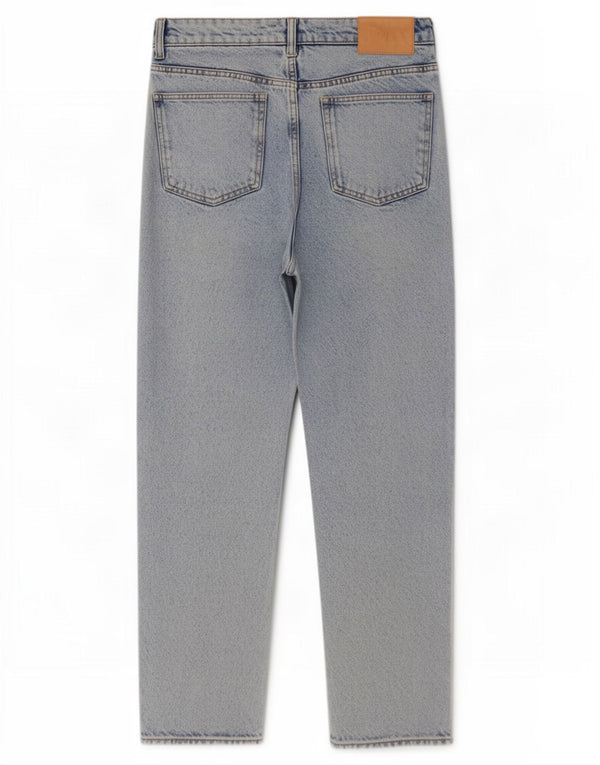 Zara Jeans Cônicos Femininos EU 40 Médio W30 L27 Azul