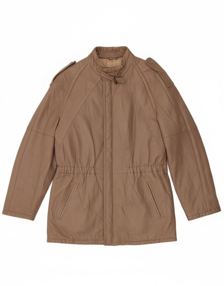Jaqueta militar masculina vintage UK 38 marrom médio