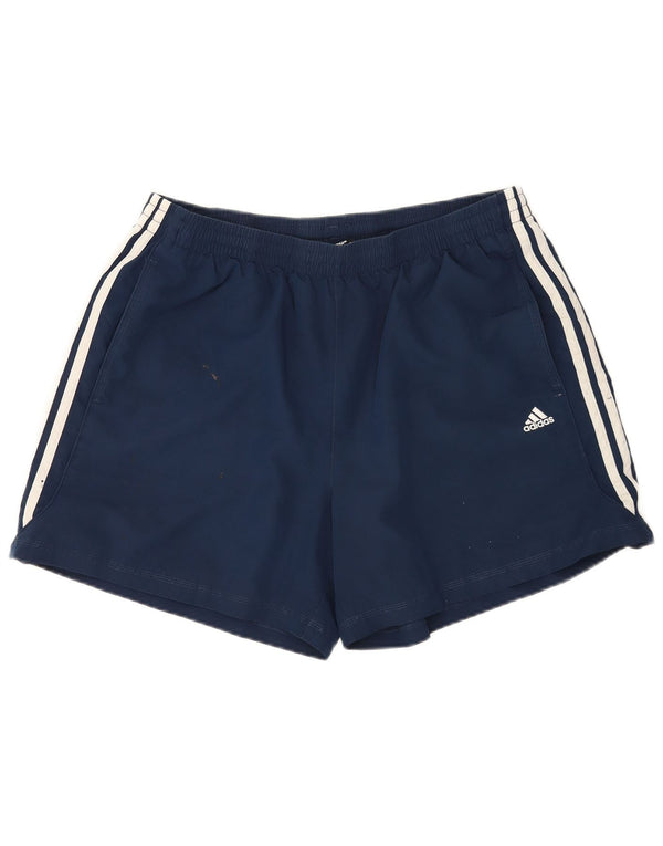 Shorts esportivos masculinos Adidas XL azul marinho poliéster