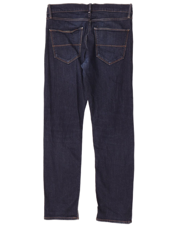 Marks & Spencer Mens Slim Jeans W32 L31 Azul Marinho Algodão