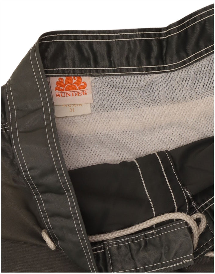 Shorts de natação masculino SUNDEK médio cinza nylon