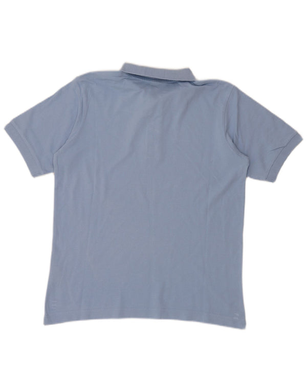 Camisa polo masculina Kappa pequena azul algodão