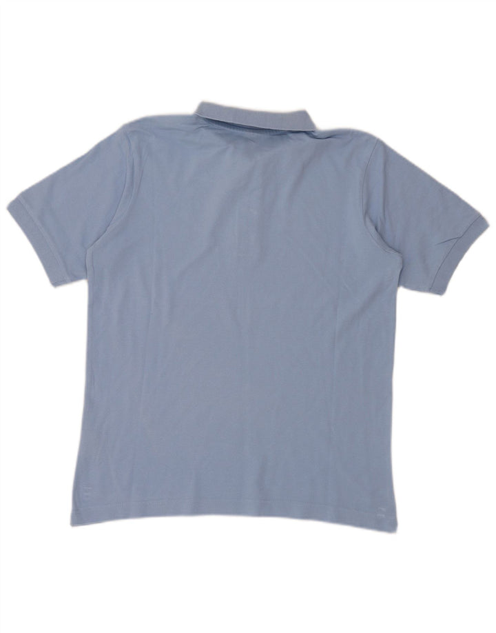 Camisa polo masculina Kappa pequena azul algodão