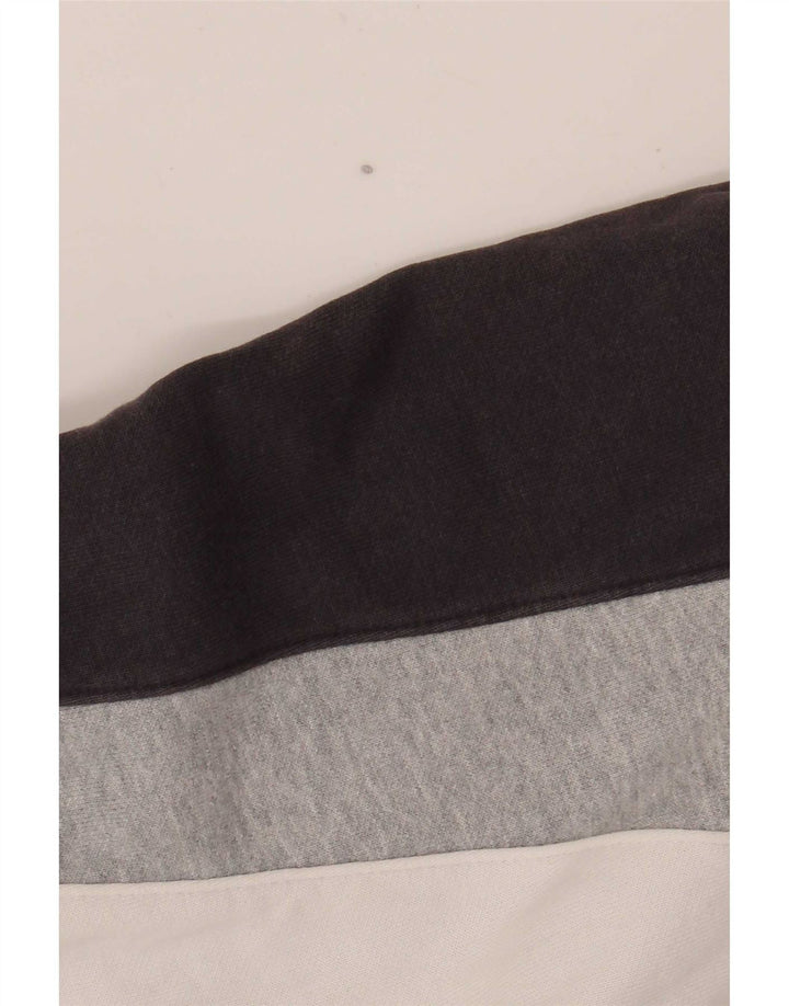 Jaqueta masculina de agasalho Champion, jaqueta média, branca, algodão colorblock