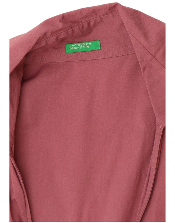 Blusa Camisa Feminina Benetton UK 8 Pequena Rosa