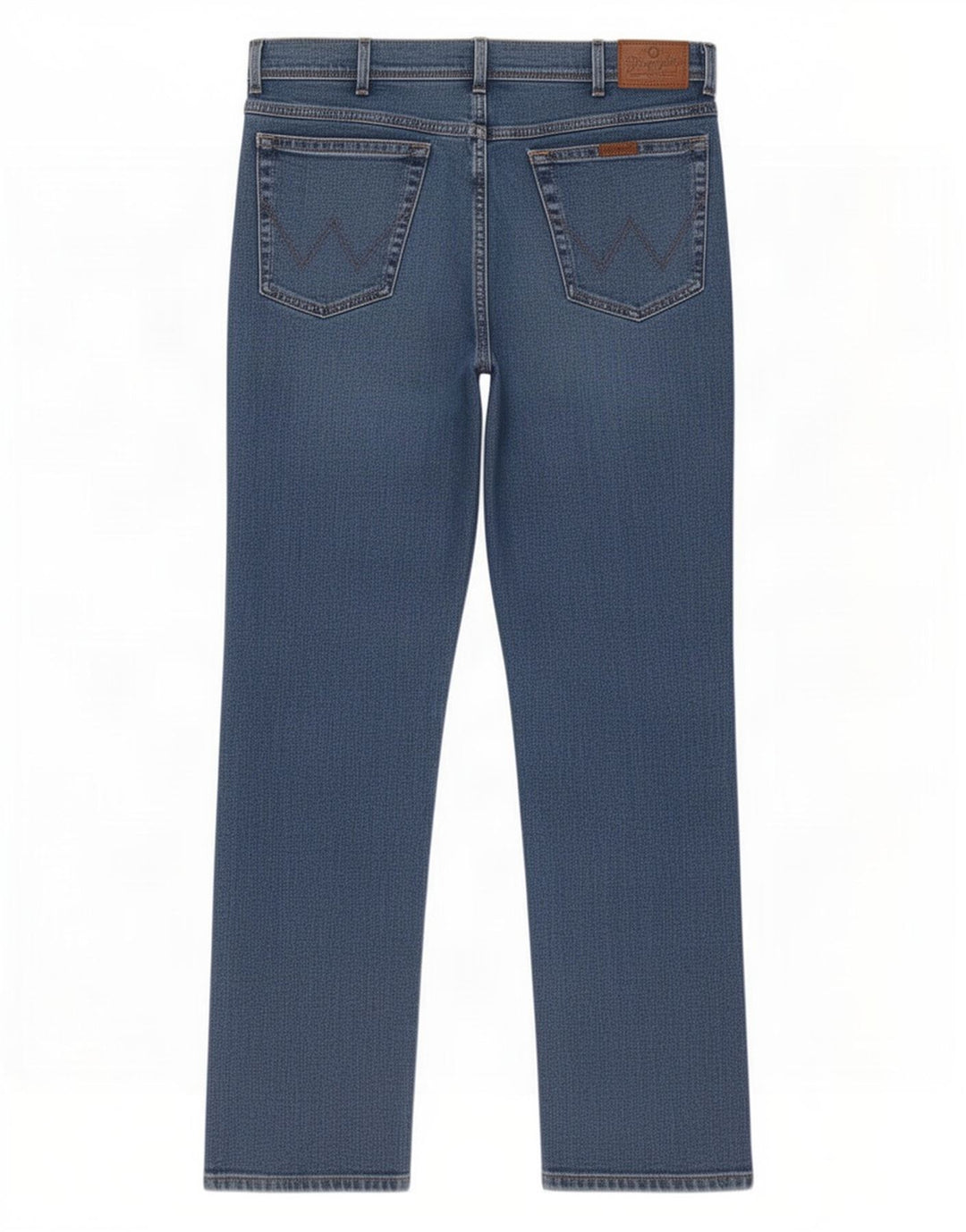 Wrangler Mens Regular Fit Jeans Reta W38 L34 Azul Algodão