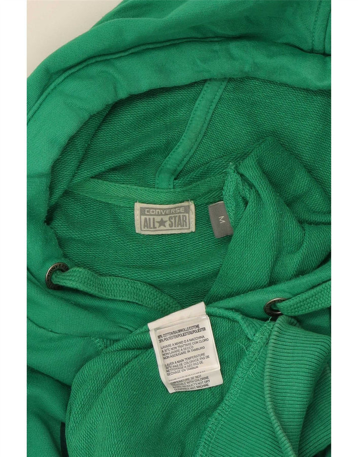 Converse Mens Graphic Hoodie Jumper Médio Algodão Verde